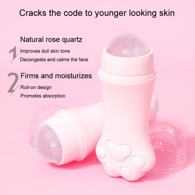Rose Oil Absorbing Face Roller For Shine Control And Facial Massage 1
