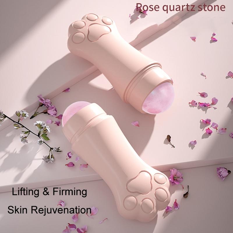 Rose Oil Absorbing Face Roller For Shine Control And Facial Massage 5