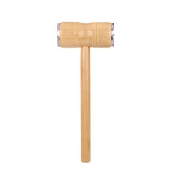 double sided meat tenderizer hammer with wooden handle