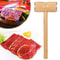 Double Sided Meat Tenderizer Hammer With Wooden Handle 1