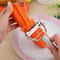 Stainless Steel Vegetable Peeler and Julienne Double Planing Grater