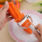 Stainless Steel Vegetable Peeler and Julienne Double Planing Grater
