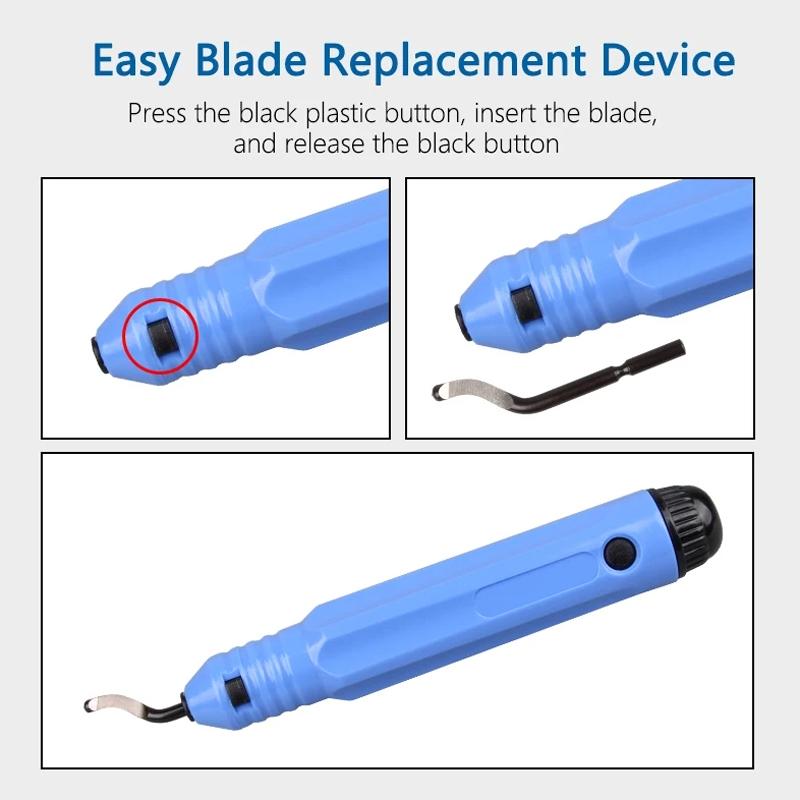Woodworking Edge Trimmer Deburring Scraper Chamfering Tool Precision Manual Tool With Replaceable B 4
