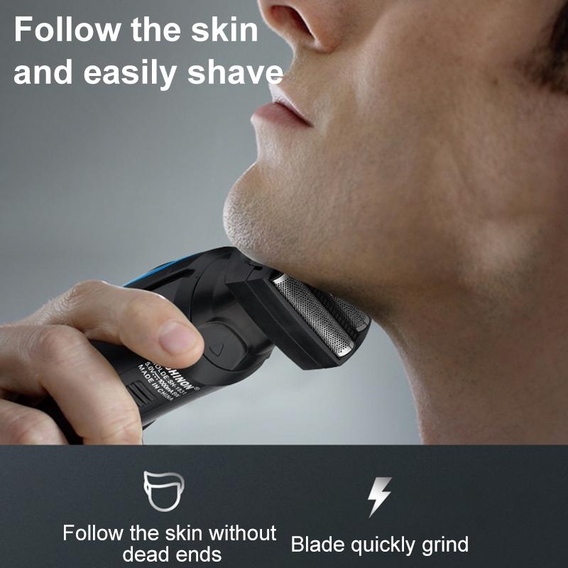 Multifunctional Electric Shaver & Nose Hair Trimmer Rechargeable Grooming Tool