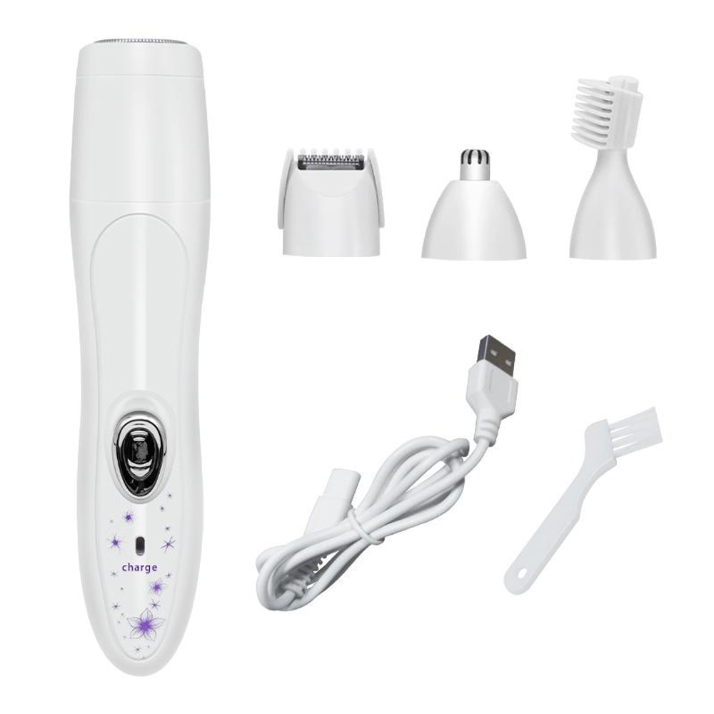 Electric Epilator For Women MultiFunction Waterproof Shaver With Eyebrow Nose Hair Trimmer 8