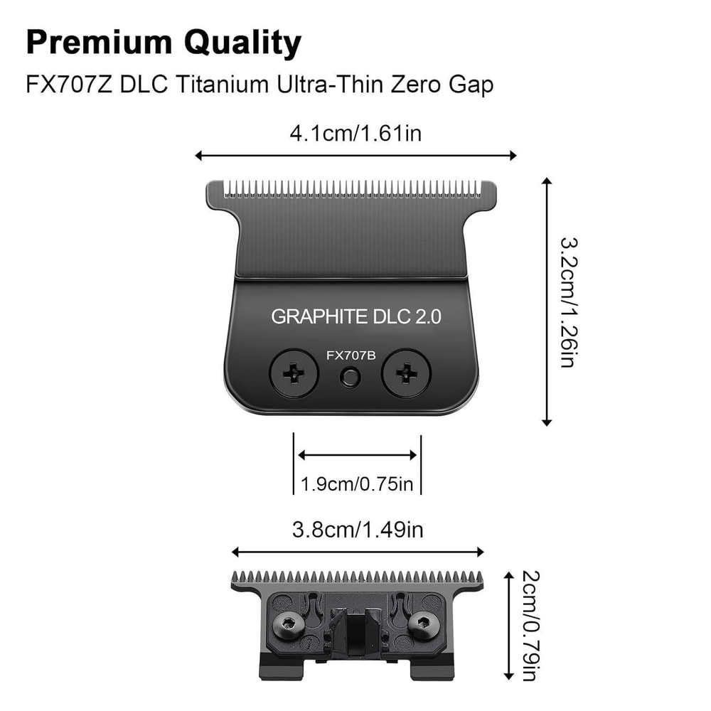 Replacement Blade Trimmer Gold Titanium Or Black Graphite Coating 3