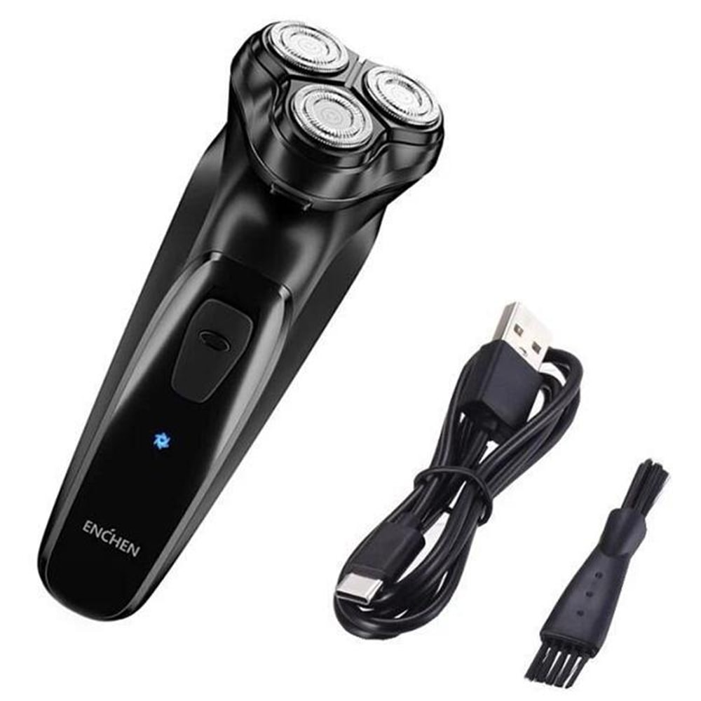 Waterproof Triple Rotary Electric Shaver For Men Rechargeable With Beard Trimmer 1