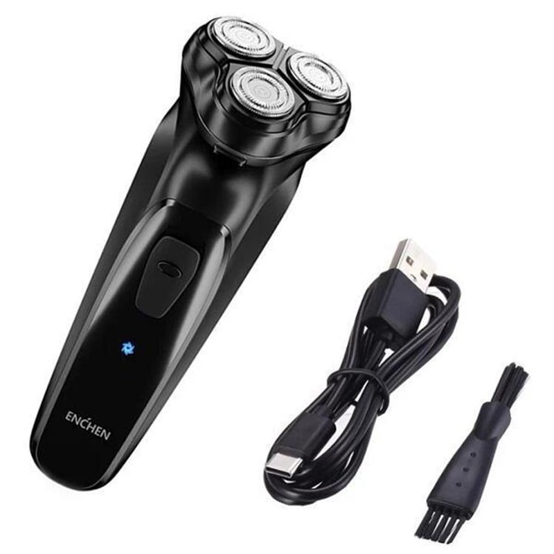 Waterproof Triple Rotary Electric Shaver For Men Rechargeable With Beard Trimmer 1