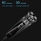 Waterproof Triple Rotary Electric Shaver For Men Rechargeable With Beard Trimmer 3
