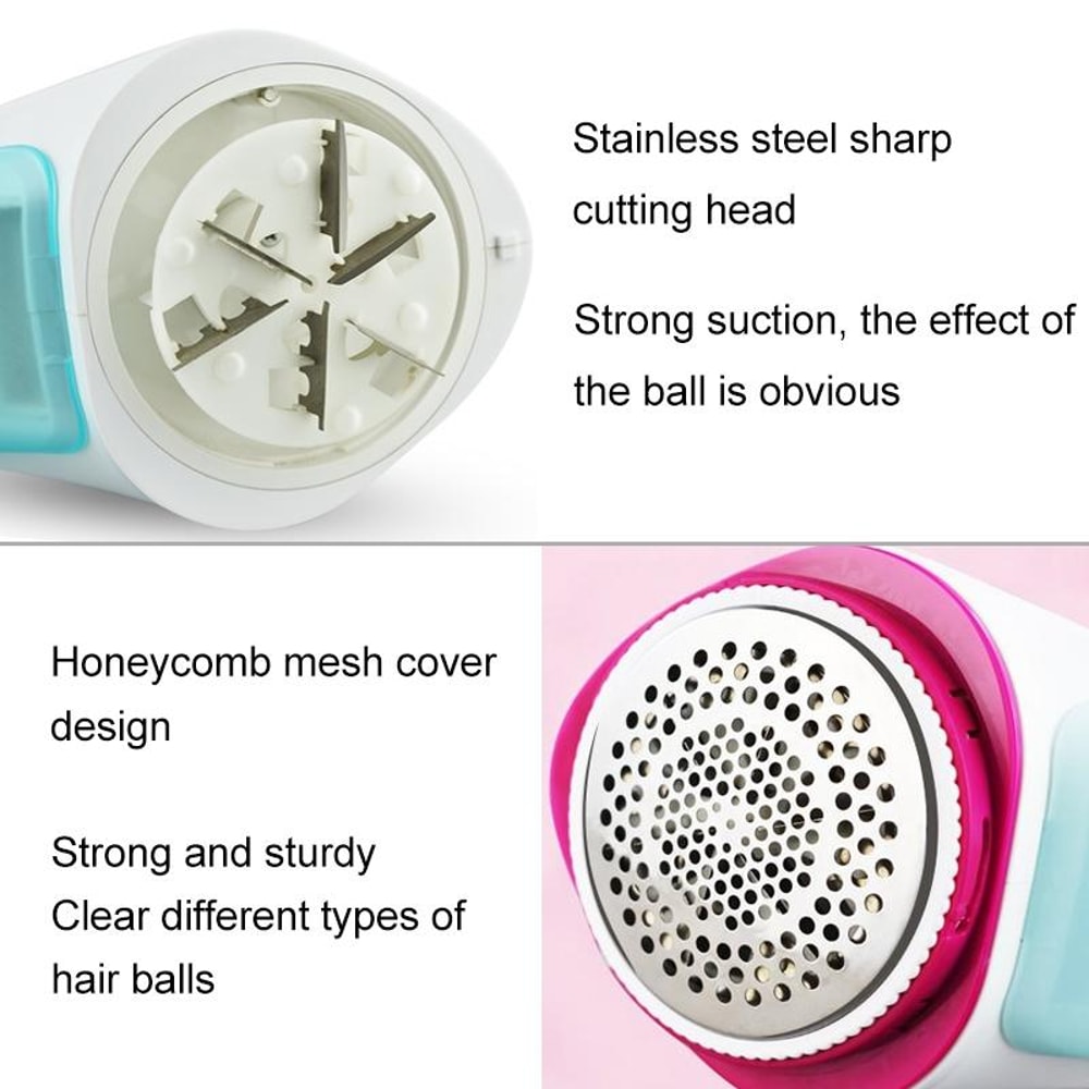 USB Charging Knife Head Fabric Shaver For Fur Balls Rose Red 2