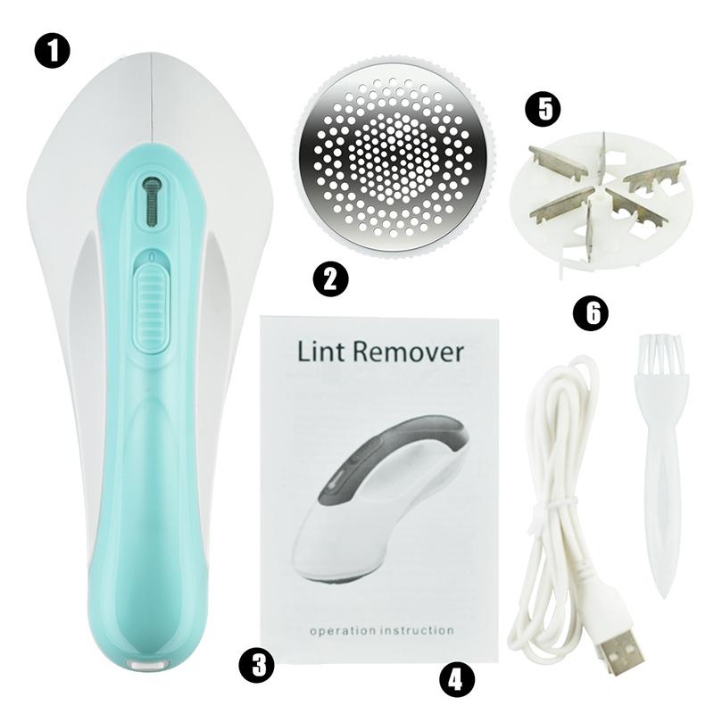 USB Charging Knife Head Fabric Shaver For Fur Balls Rose Red 4