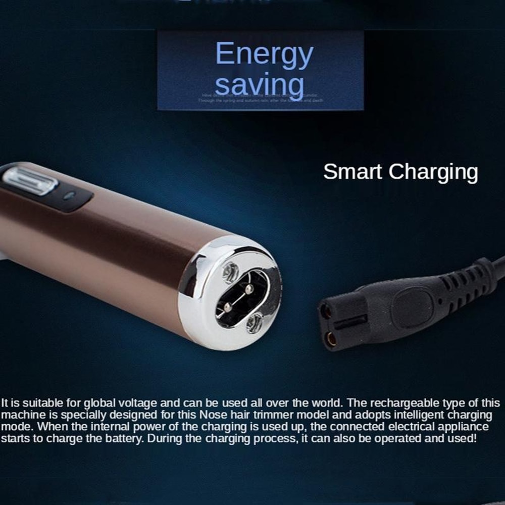 Electric Nose Hair Trimmer USB Rechargeable Eyebrow Nose Hair Shaver 4