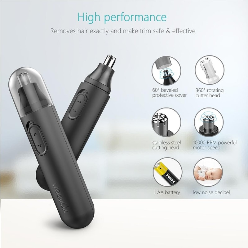 Highspeed Electric Nose Ear Hair Trimmer For Men And Women Rotation Blade For Safe Smooth Trimming 3