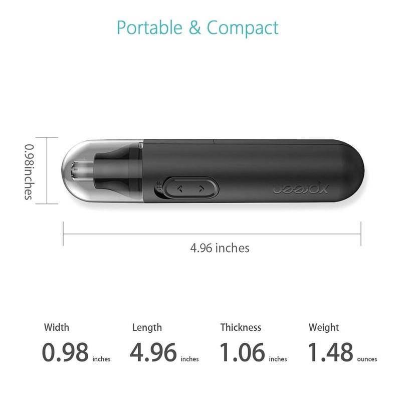 Highspeed Electric Nose Ear Hair Trimmer For Men And Women Rotation Blade For Safe Smooth Trimming 4