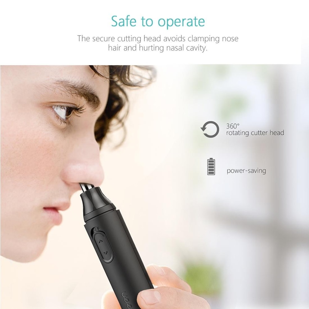 Highspeed Electric Nose Ear Hair Trimmer For Men And Women Rotation Blade For Safe Smooth Trimming 5