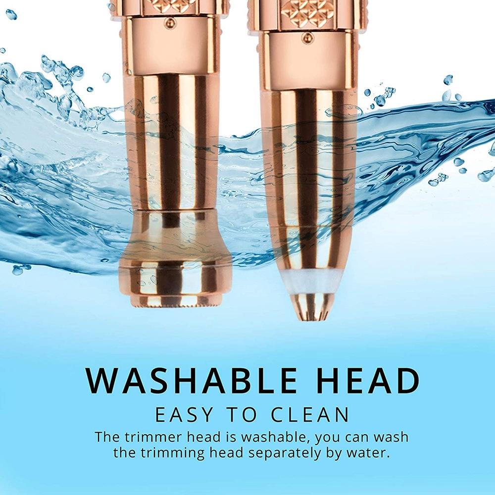 Two-In-One USB Rechargeable Lipstick Shaver & Eyebrow Trimmer