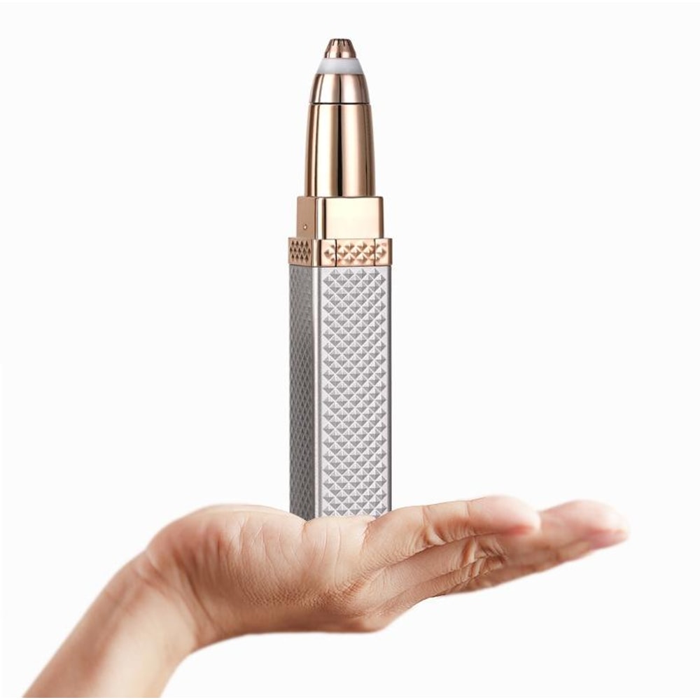 Two-In-One USB Rechargeable Lipstick Shaver & Eyebrow Trimmer