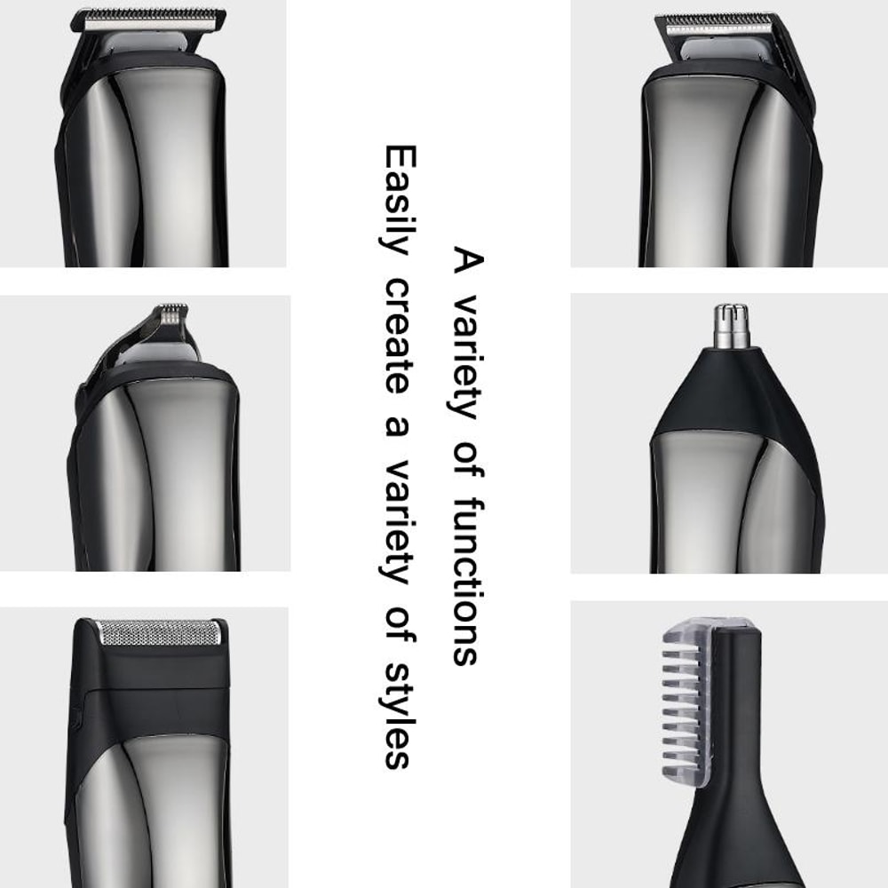 Multifunctional Hair Clipper And Electric Shaver USB Rechargeable Washable 3