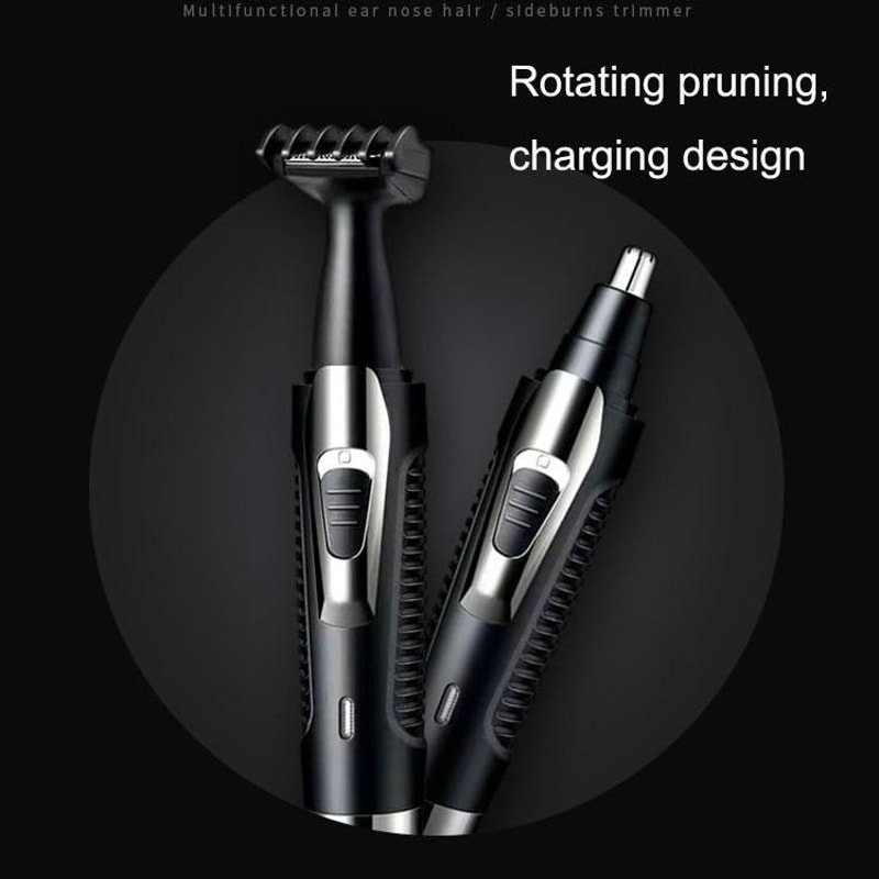 Multifunctional Electric Nose Hair Trimmer Set USB Rechargeable Compact Ergonomic Design 4