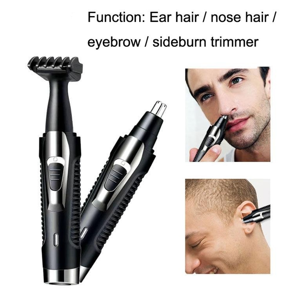 Multifunctional Electric Nose Hair Trimmer Set USB Rechargeable Compact Ergonomic Design 6