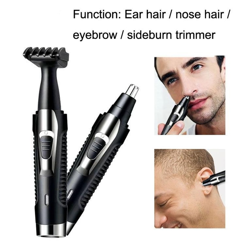 Multifunctional Electric Nose Hair Trimmer Set USB Rechargeable Compact Ergonomic Design 6