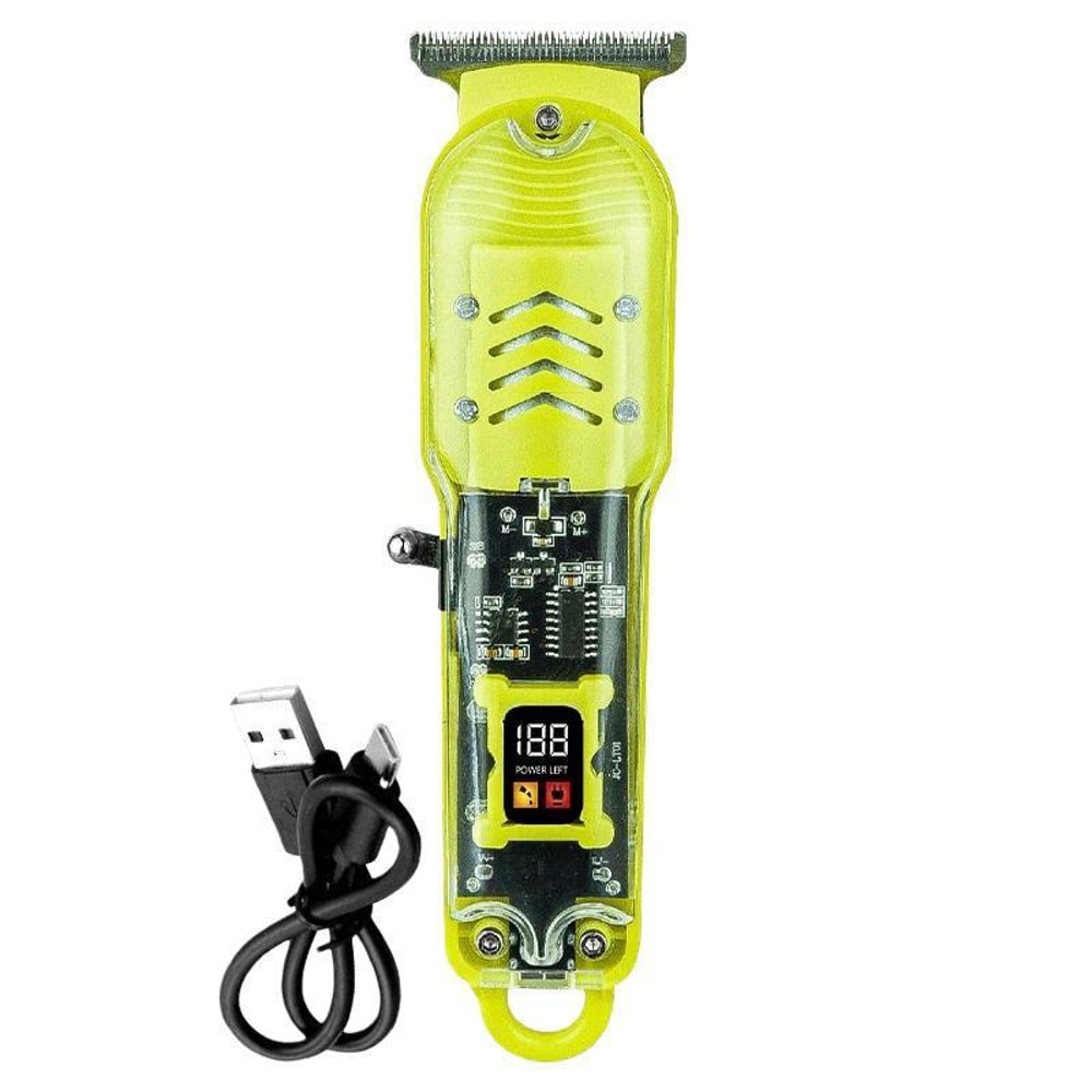 LCD Digital Display Portable Electric Hair Clipper Rechargeable Professional Trimmer For Home Sal 9