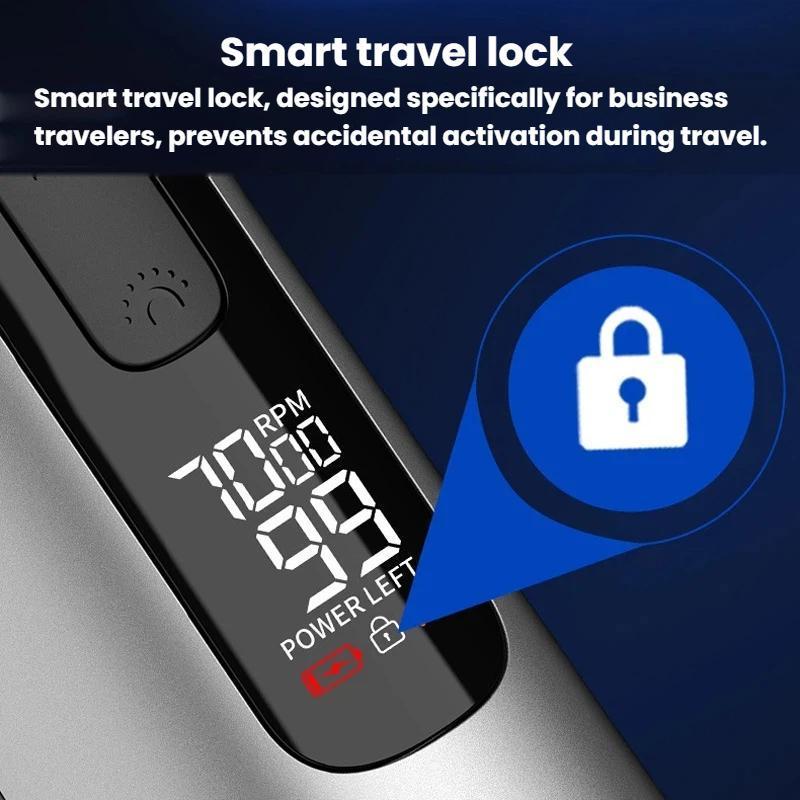 Multifunctional Electric Hair Clipper With LED Light Waterproof Trimmer Nose Trimmer 4