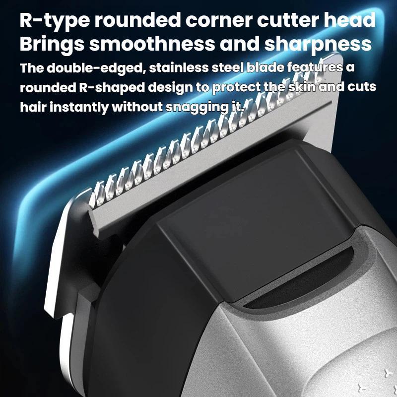 Multifunctional Electric Hair Clipper With LED Light Waterproof Trimmer Nose Trimmer 6