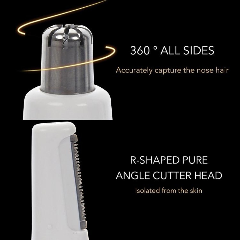 Multi-Function Electric Nasal & Eyebrow Hair Trimmer for Precision Grooming
