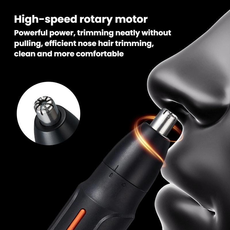 Rechargeable Electric Nose Hair Trimmer For Men TypeC Fast Charging Quiet Ergonomic Design 3