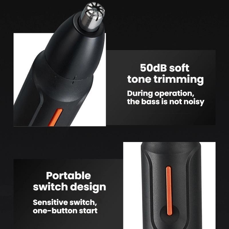 Rechargeable Electric Nose Hair Trimmer For Men TypeC Fast Charging Quiet Ergonomic Design 10