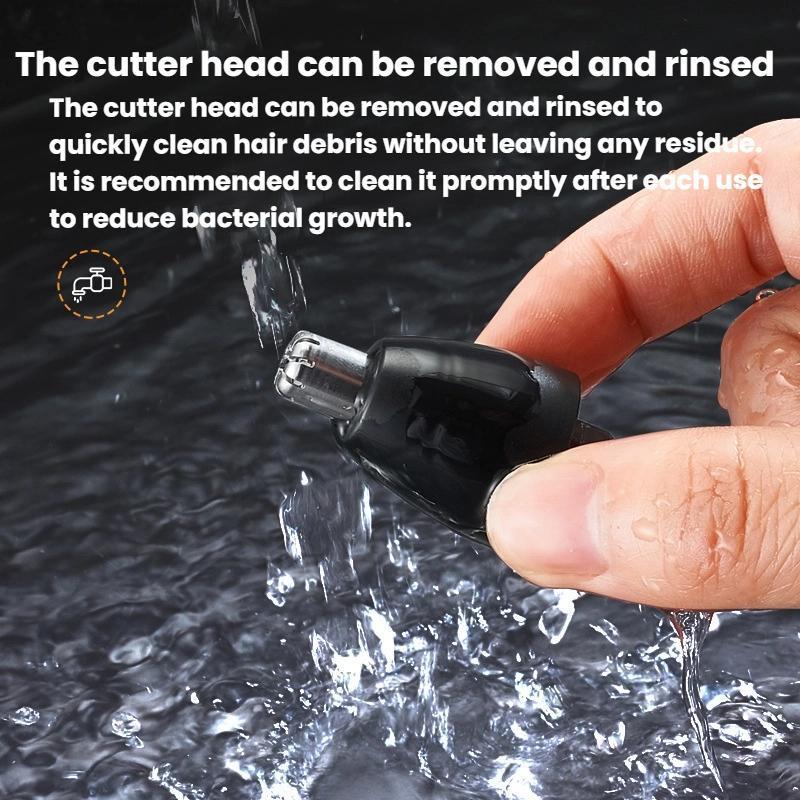 Rechargeable Electric Nose Hair Trimmer For Men TypeC Fast Charging Quiet Ergonomic Design 6