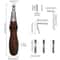 Leather Edge Trimmer and Groove Cutter Tool with Replaceable Blades