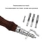 Leather Edge Trimmer and Groove Cutter Tool with Replaceable Blades
