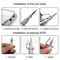 Leather Edge Trimmer and Groove Cutter Tool with Replaceable Blades