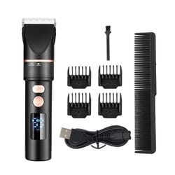 men electric hair trimmer with lcd digital display