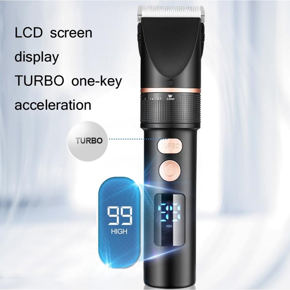 Men Electric Hair Trimmer With LCD Digital Display 3