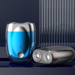 double-head mini magnetic shaver portable men's electric shaver