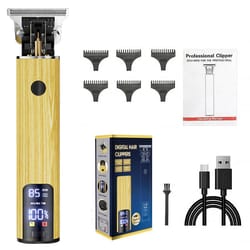 cordless hair clippers for men zero gap beard trimmer kit