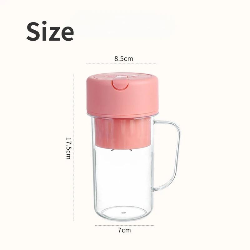 Portable Blender USB Juicer Cup With 6 Blades And Straw Lid 8