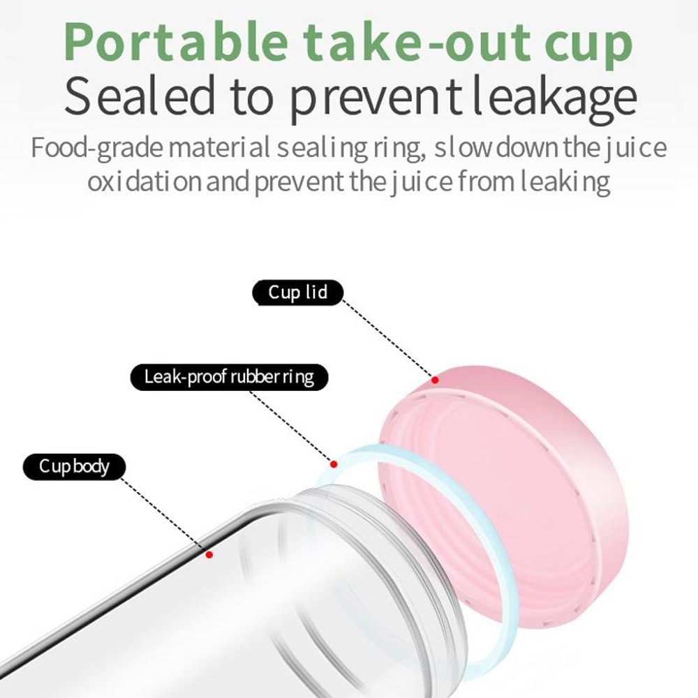 Portable Blender USB Rechargeable Juice Cup For Smoothies And Fresh Juice 4