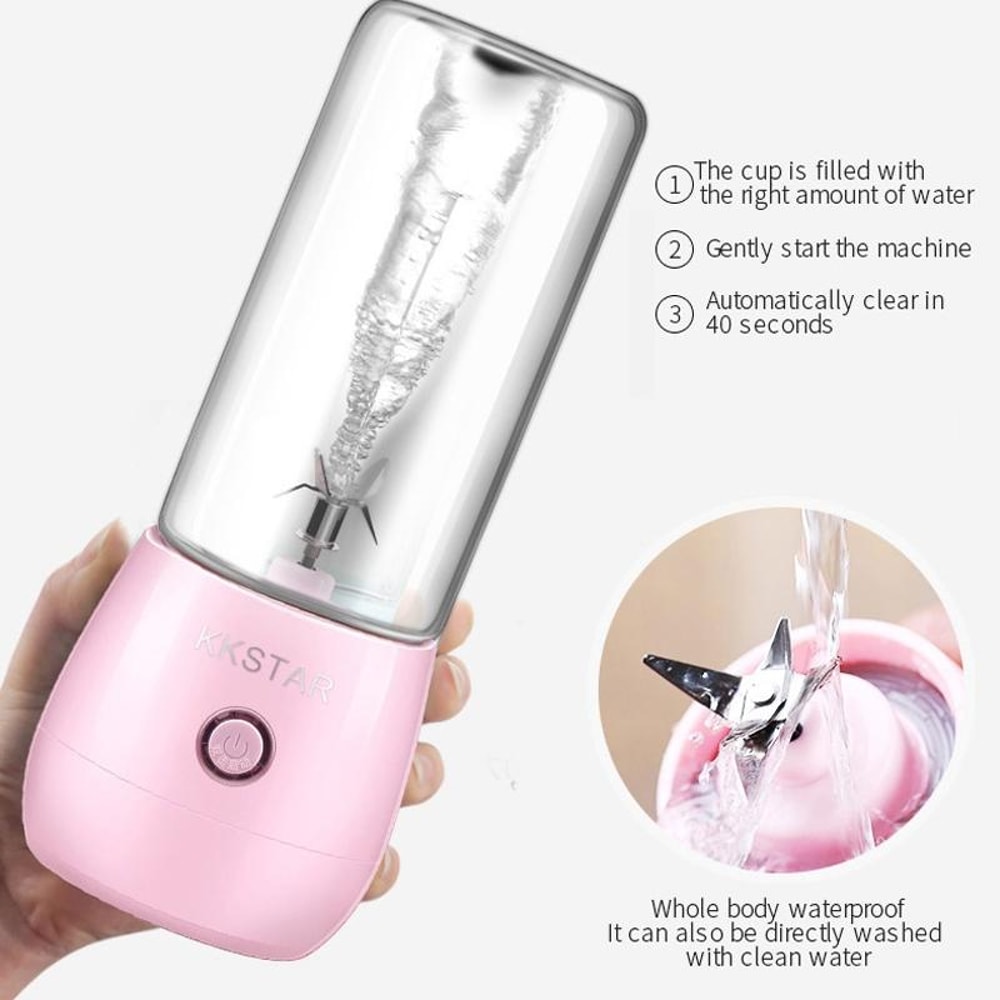 Portable Blender USB Rechargeable Juice Cup For Smoothies And Fresh Juice 6