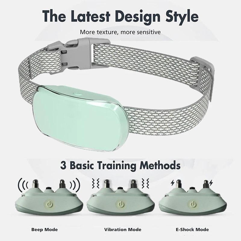 Rechargeable Waterproof Anti Bark Dog Trainer Collar 1
