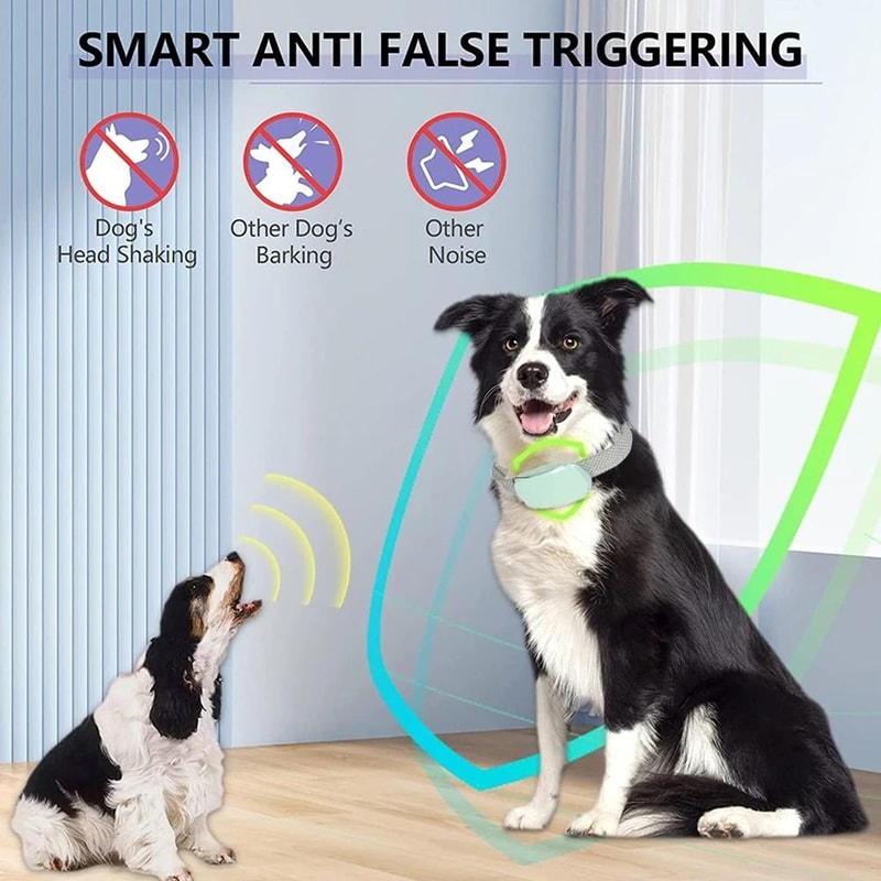 Rechargeable Waterproof Anti Bark Dog Trainer Collar 8