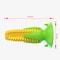 Suction Cup Dog Toy Corn Dog Toothbrush Toy for Chewing and Dental Cleaning