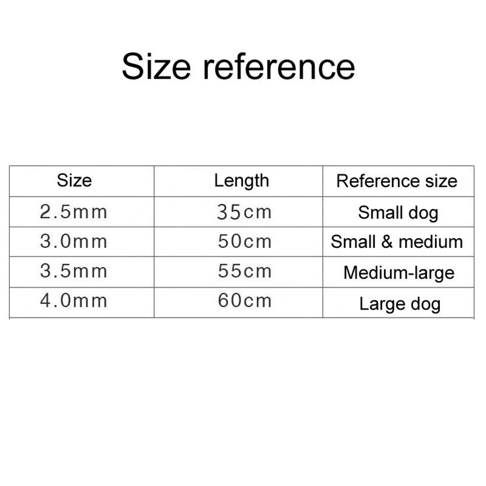 Adjustable Dog Training Chain Collar For Small Dogs 6