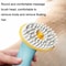 Pet Bath Massage Brush with Shampoo Dispenser for Dogs and Cats