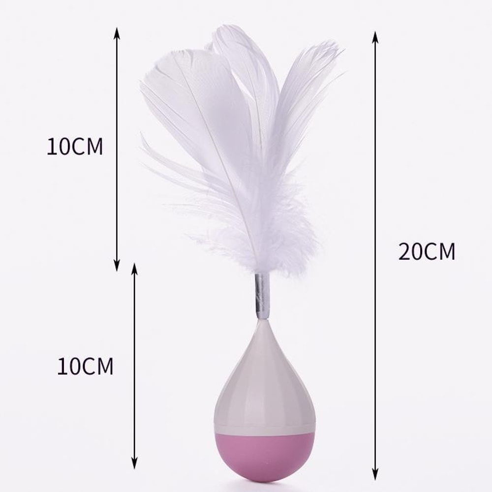 Interactive Feather Tumbler Cat Toy For Boredom Relief 5