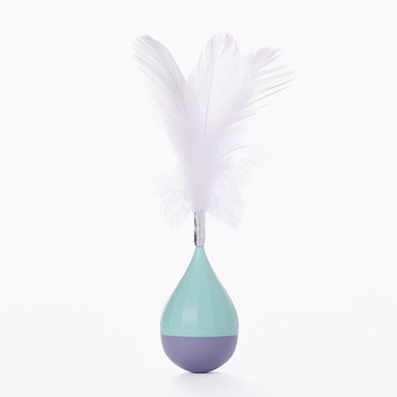Interactive Feather Tumbler Cat Toy For Boredom Relief 6