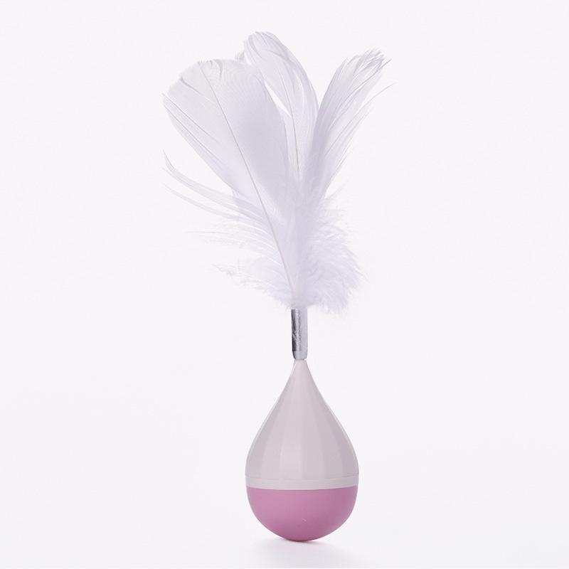 Interactive Feather Tumbler Cat Toy For Boredom Relief 1